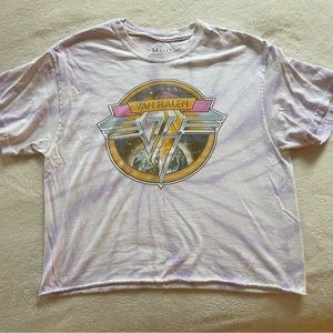 Lavender Tie Dye Van Halen Shirt